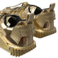 Dolce & Gabbana Gold Stretch Lace Up Sneakers NS1 Mens Shoes
