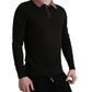 Dolce & Gabbana Brown Virgin Wool Collared Pullover Sweater