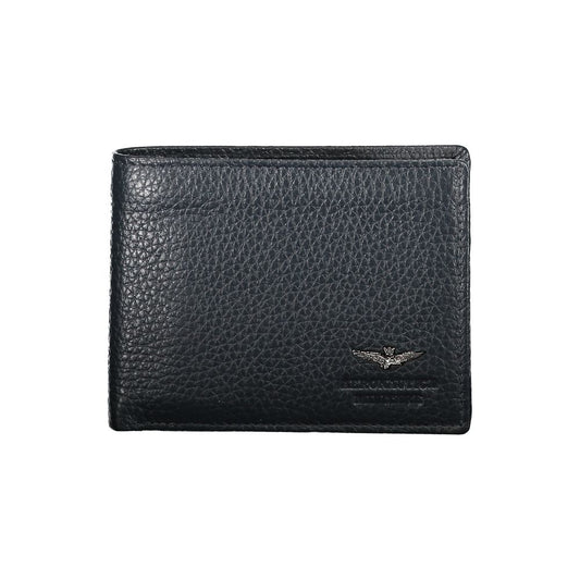 Aeronautica Militare Blue Leather Wallet