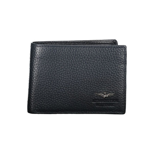 Aeronautica Militare Blue Leather Wallet