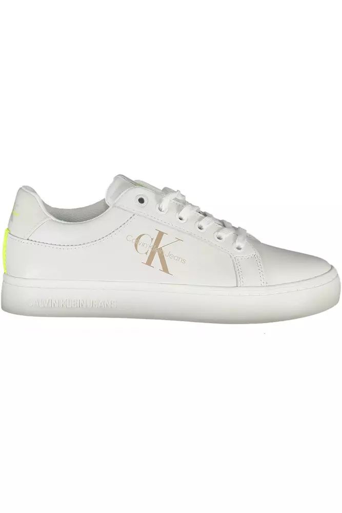 Calvin Klein White Polyester Sneaker