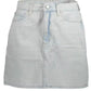 Calvin Klein Light Blue Cotton Skirt