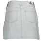 Calvin Klein Light Blue Cotton Skirt