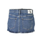 Calvin Klein Blue Cotton Skirt