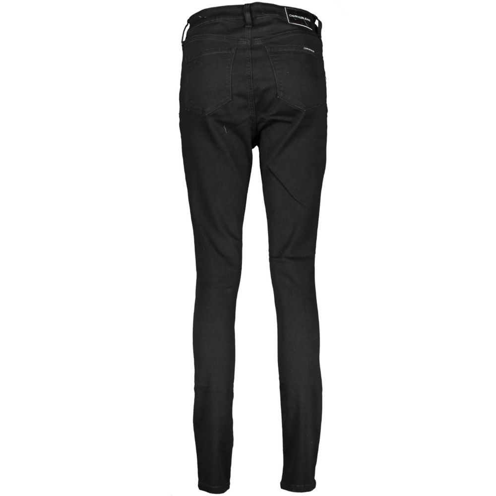 Calvin Klein Black Cotton Jeans & Pant
