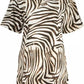 Cavalli Class Beige Cotton Dress