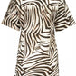 Cavalli Class Beige Cotton Dress