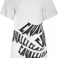 Cavalli Class White Cotton Dress