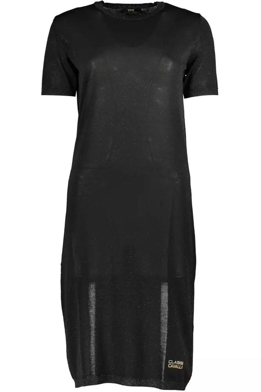 Cavalli Class Black Viscose Dress