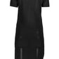 Cavalli Class Black Viscose Dress