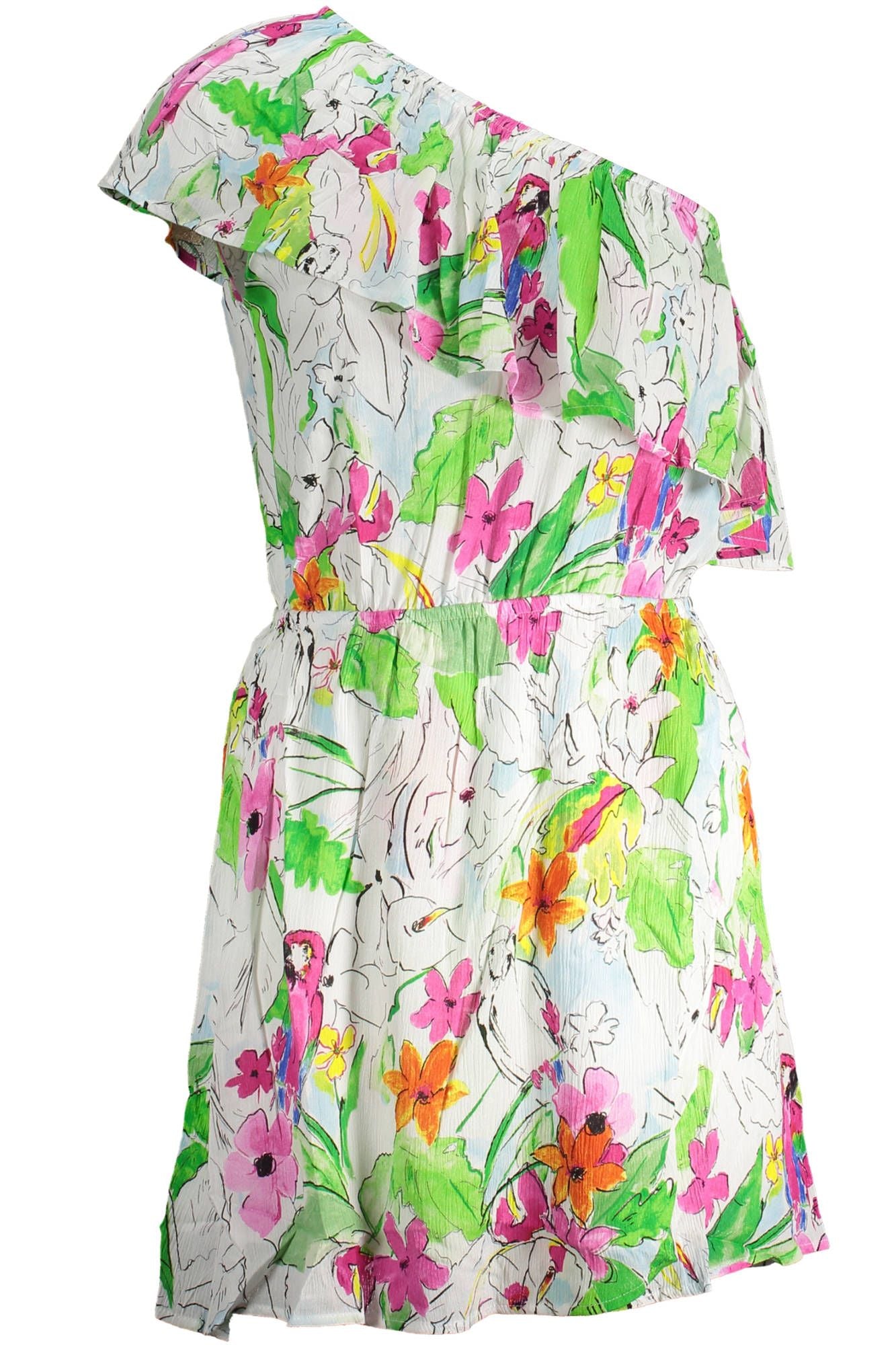 Desigual White Viscose Dress