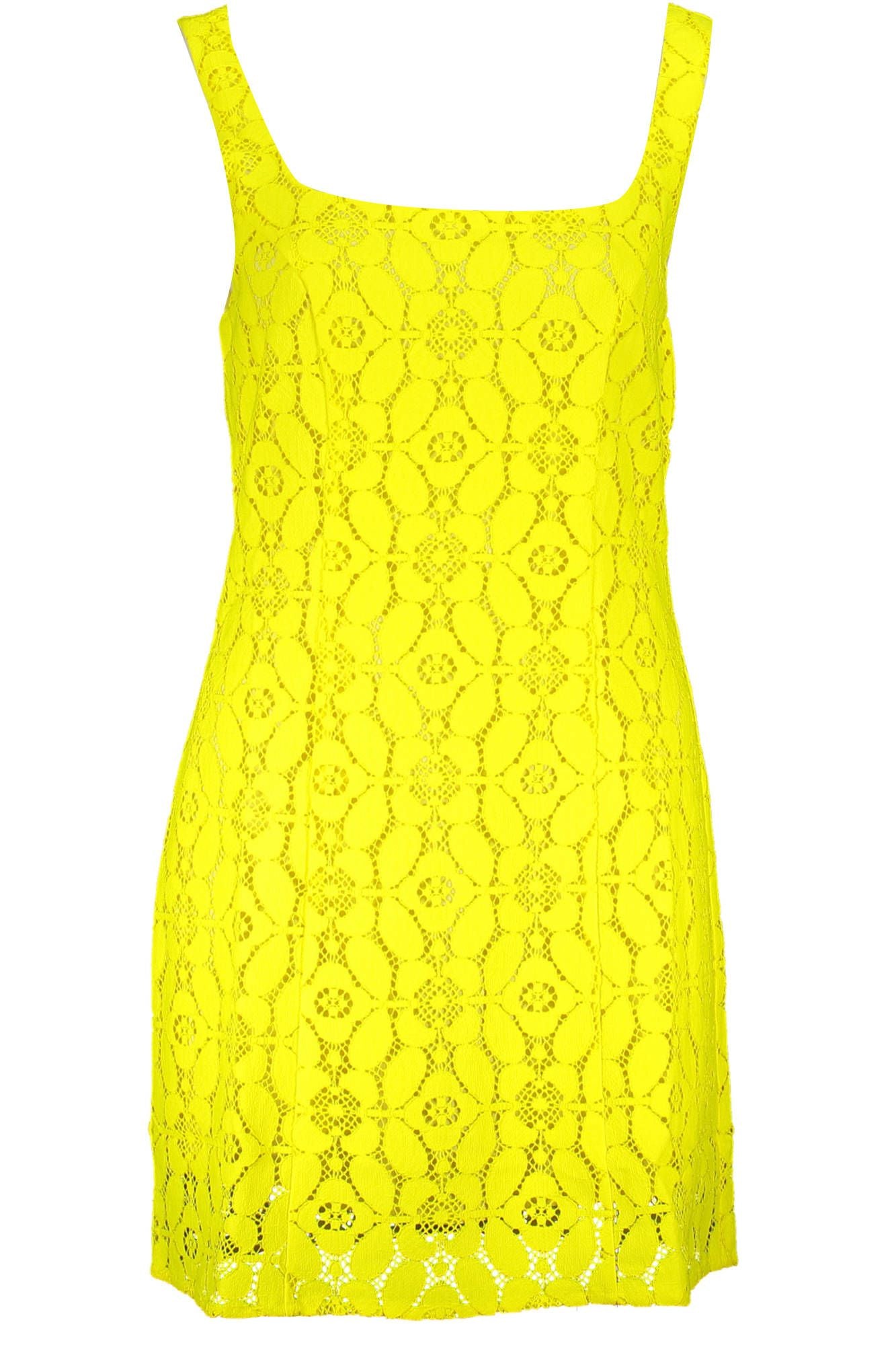 Desigual Yellow Polyester Dress