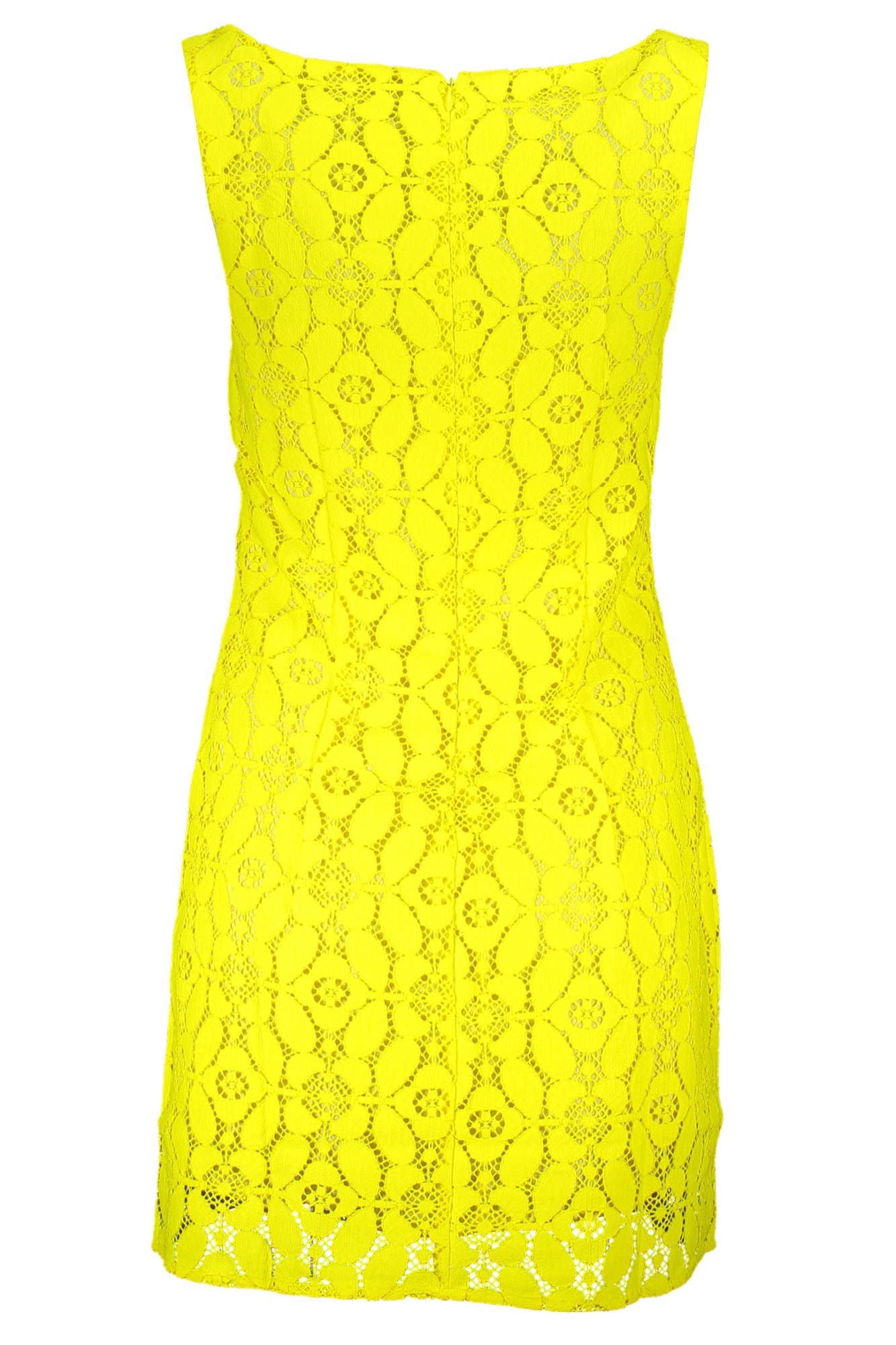 Desigual Yellow Polyester Dress