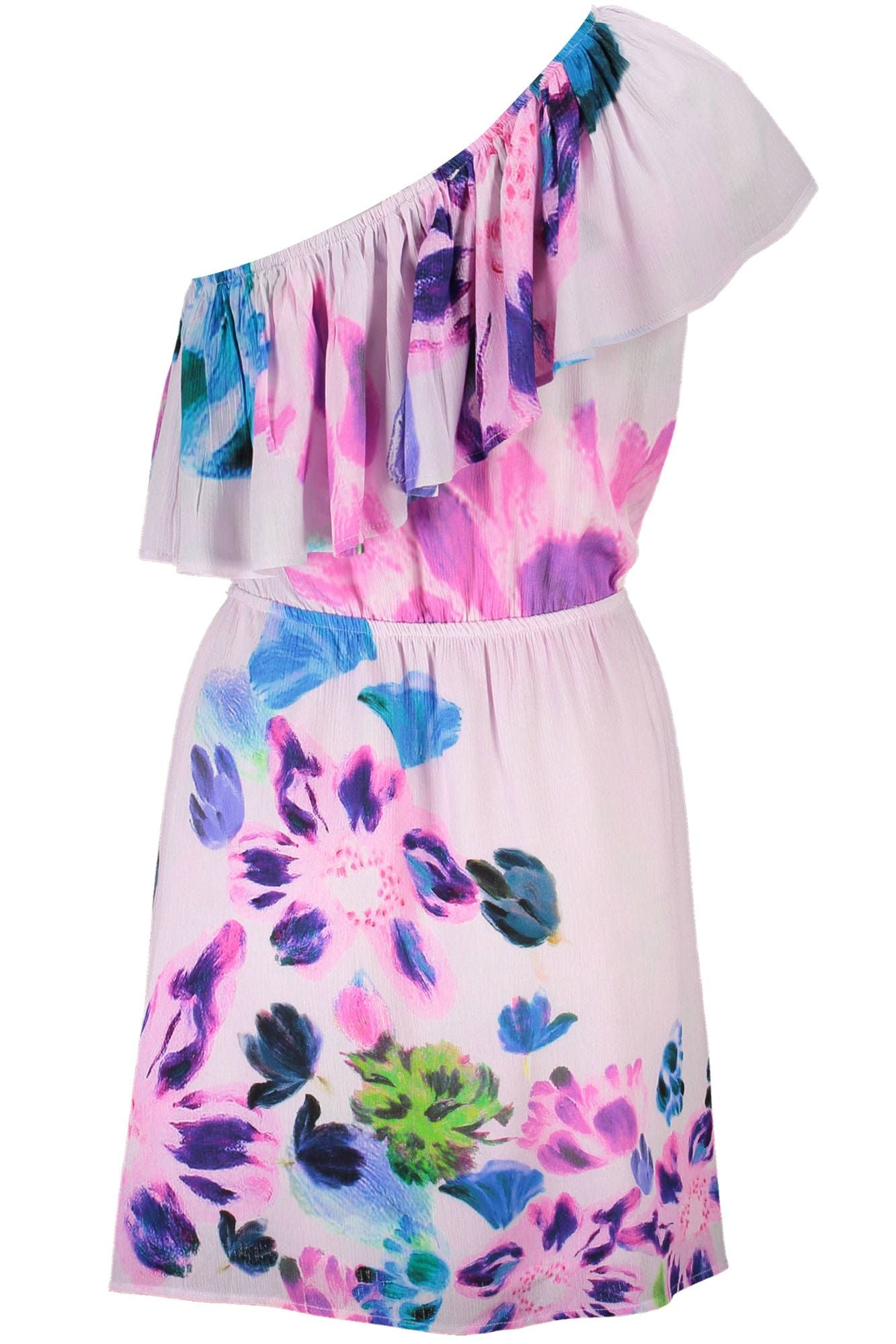 Desigual Pink Viscose Dress