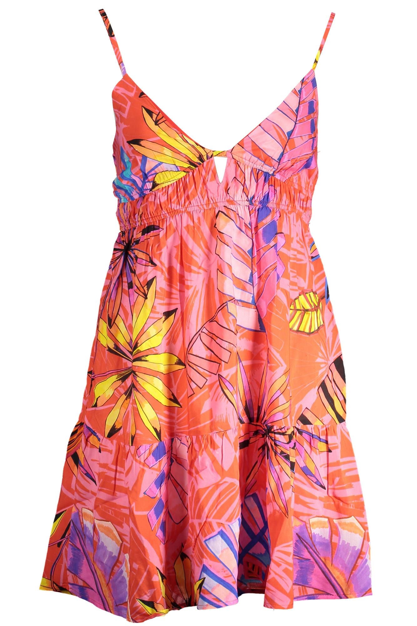 Desigual Pink Polyester Dress