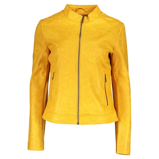 Desigual Yellow Polyester Jackets & Coat
