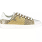 Emporio Armani Gold Polyester Sneaker