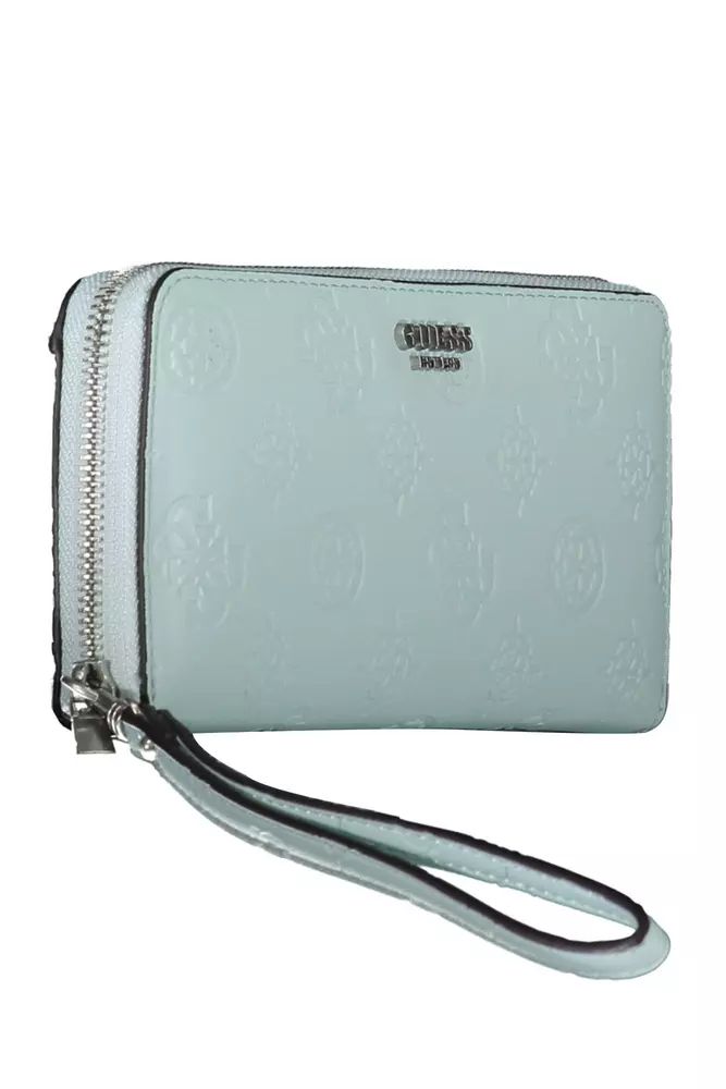 Guess Jeans Light Blue Polyethylene Wallet