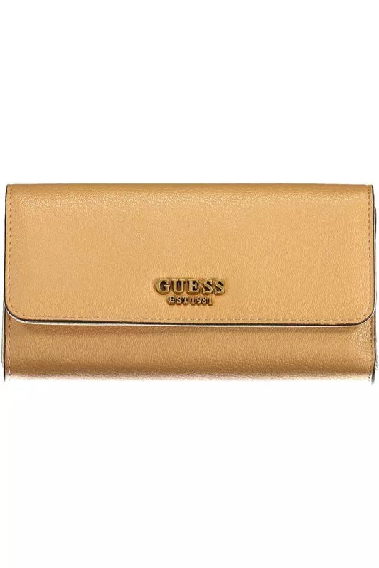 Guess Jeans Beige Polyethylene Wallet