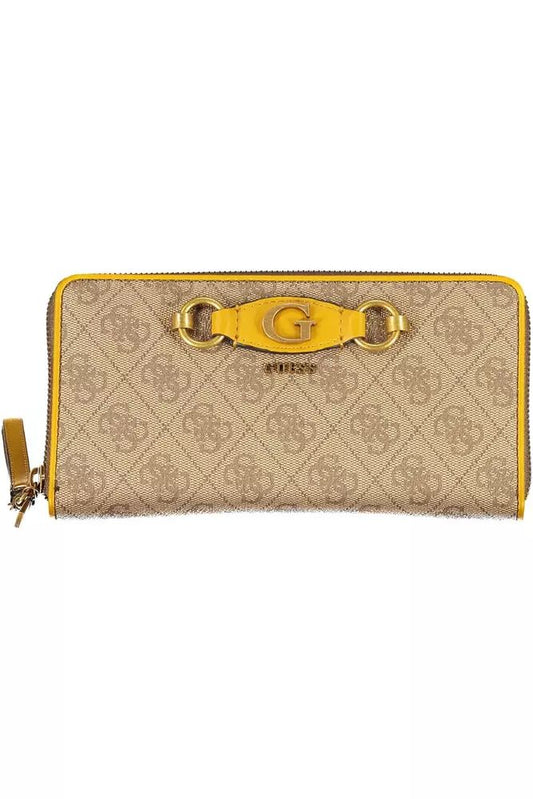 Guess Jeans Beige Polyethylene Wallet