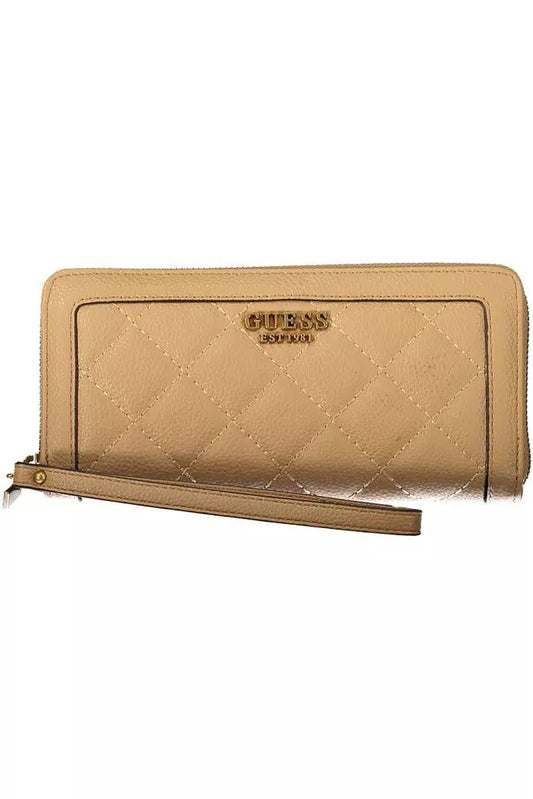 Guess Jeans Beige Polyethylene Wallet