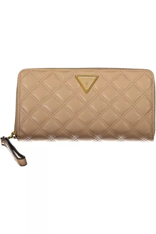 Guess Jeans Beige Polyethylene Wallet