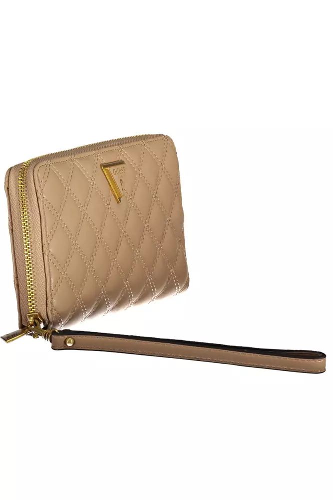 Guess Jeans Beige Polyethylene Wallet
