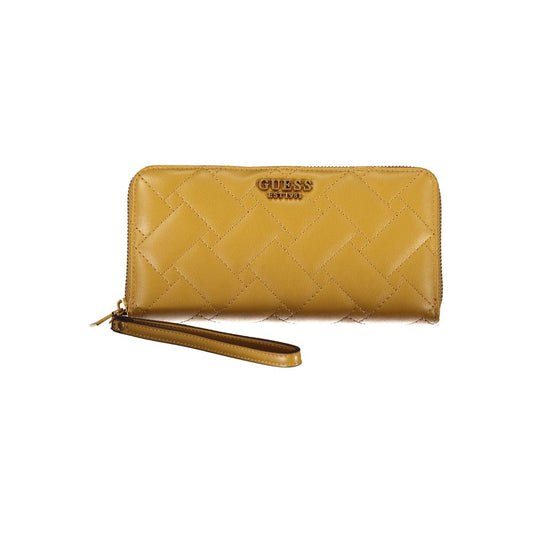 Guess Jeans Yellow Polyethylene Wallet