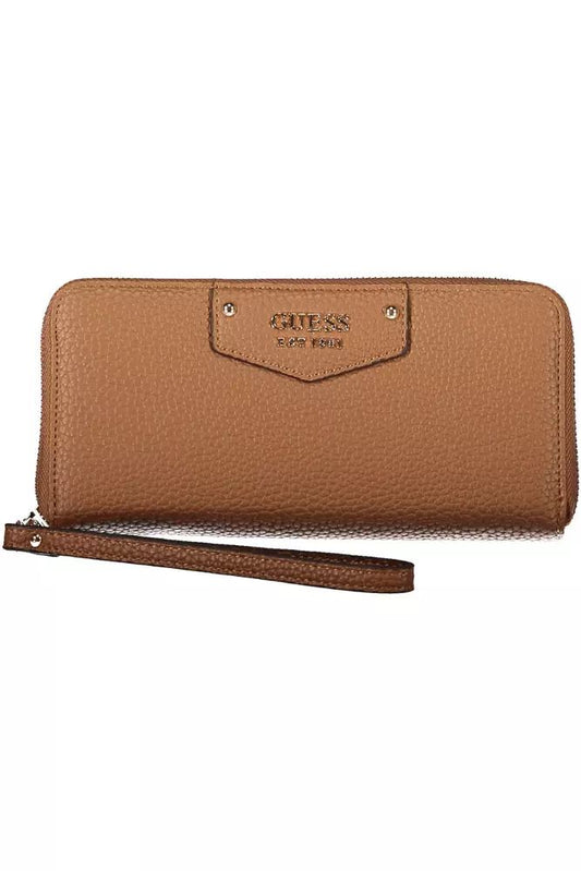 Guess Jeans Brown Polyethylene Wallet