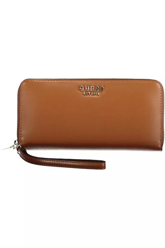 Guess Jeans Brown Polyethylene Wallet