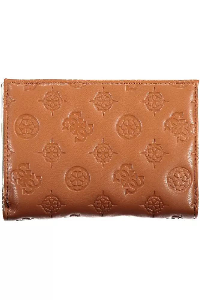 Guess Jeans Brown Polyethylene Wallet