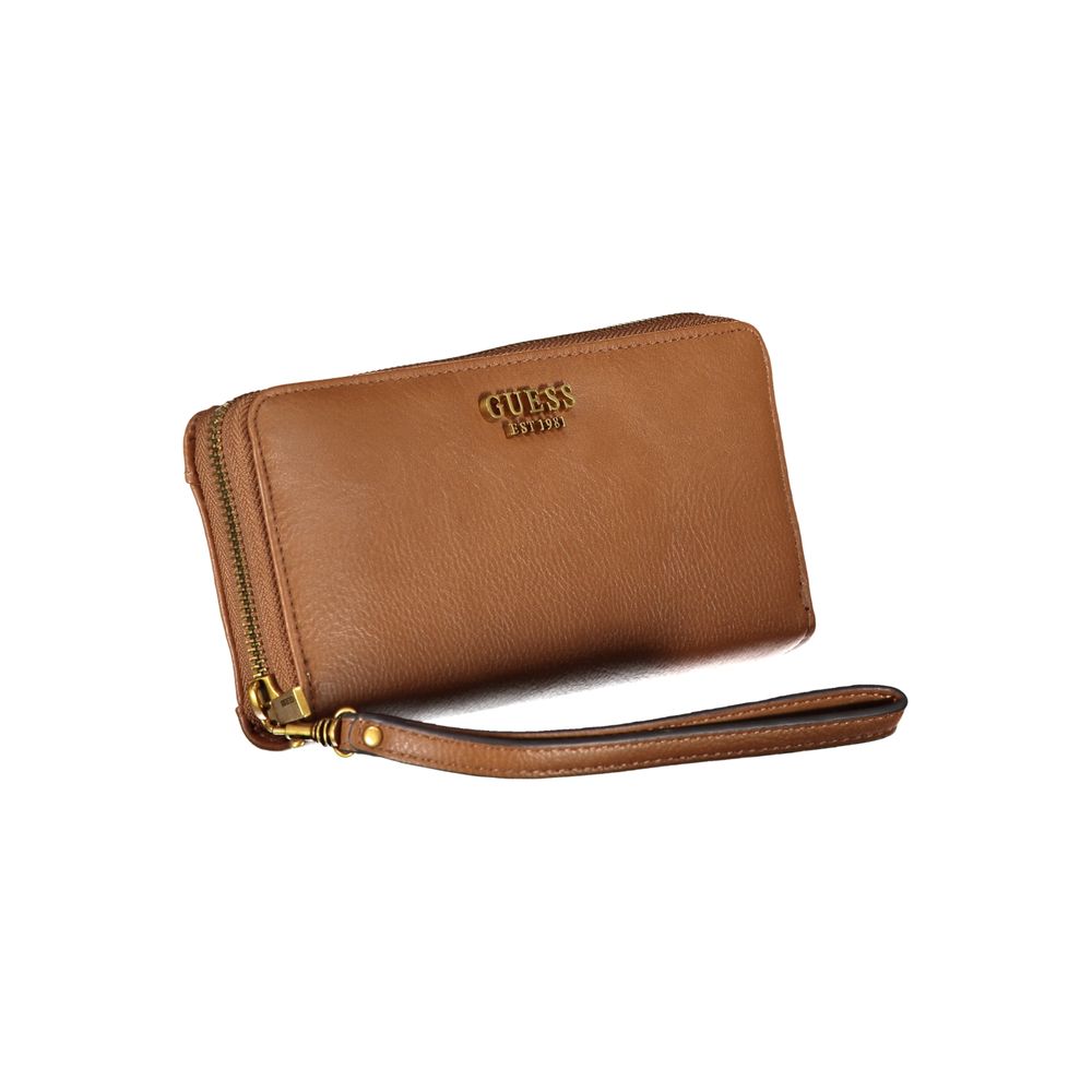 Guess Jeans Brown Polyethylene Wallet