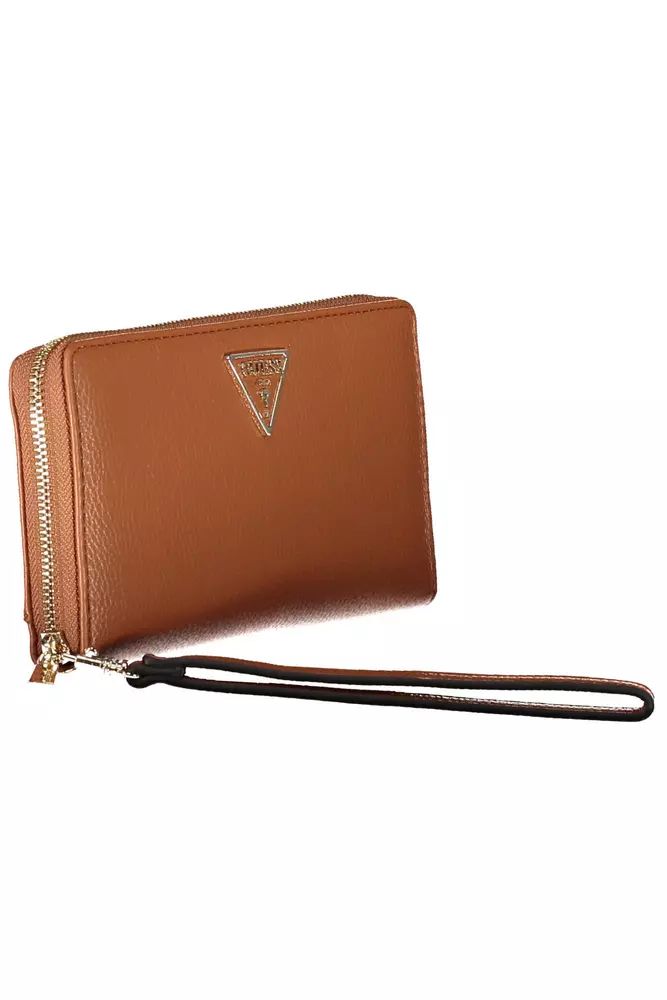 Guess Jeans Brown Polyethylene Wallet