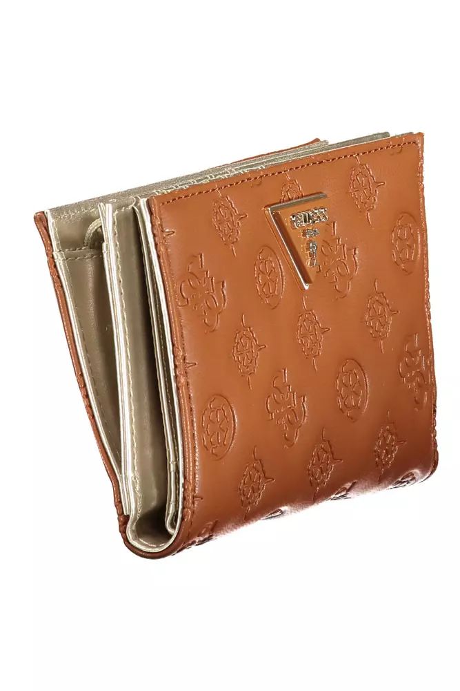 Guess Jeans Brown Polyethylene Wallet