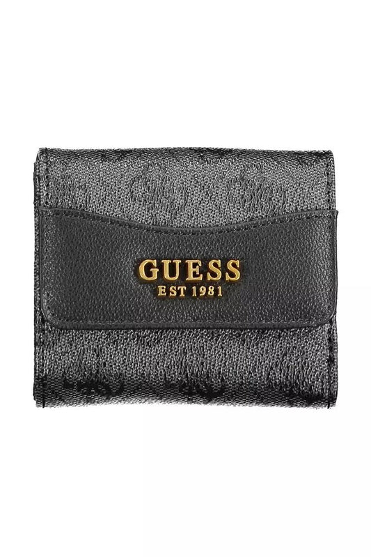 Guess Jeans Black Polyethylene Wallet