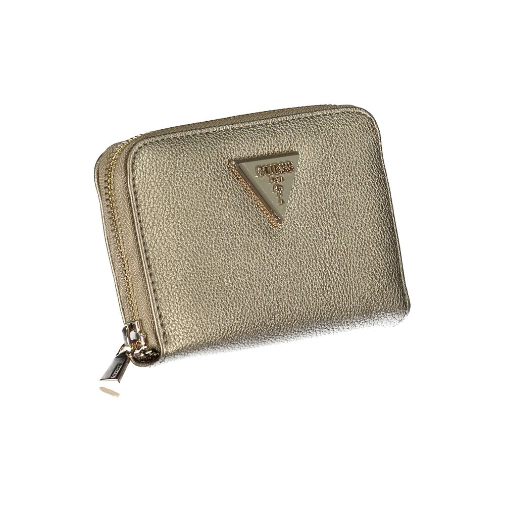 Guess Jeans Gold Polyethylene Wallet