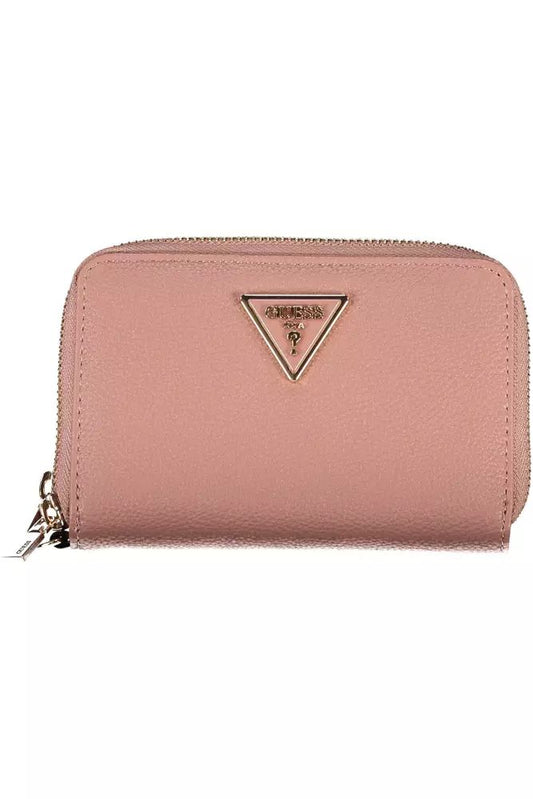 Guess Jeans Pink Polyethylene Wallet