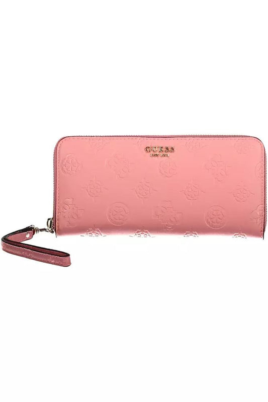 Guess Jeans Pink Polyethylene Wallet