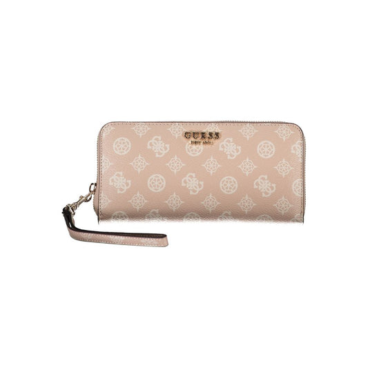 Guess Jeans Pink Polyethylene Wallet