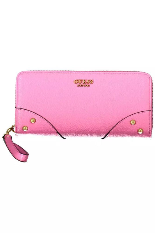 Guess Jeans Pink Polyethylene Wallet