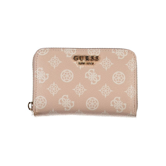 Guess Jeans Pink Polyethylene Wallet