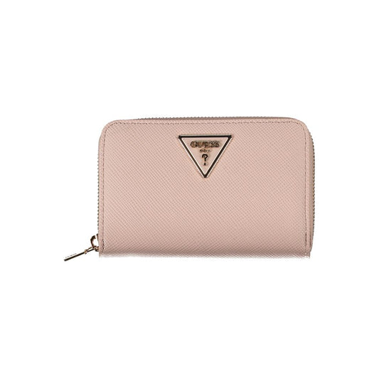 Guess Jeans Pink Polyethylene Wallet