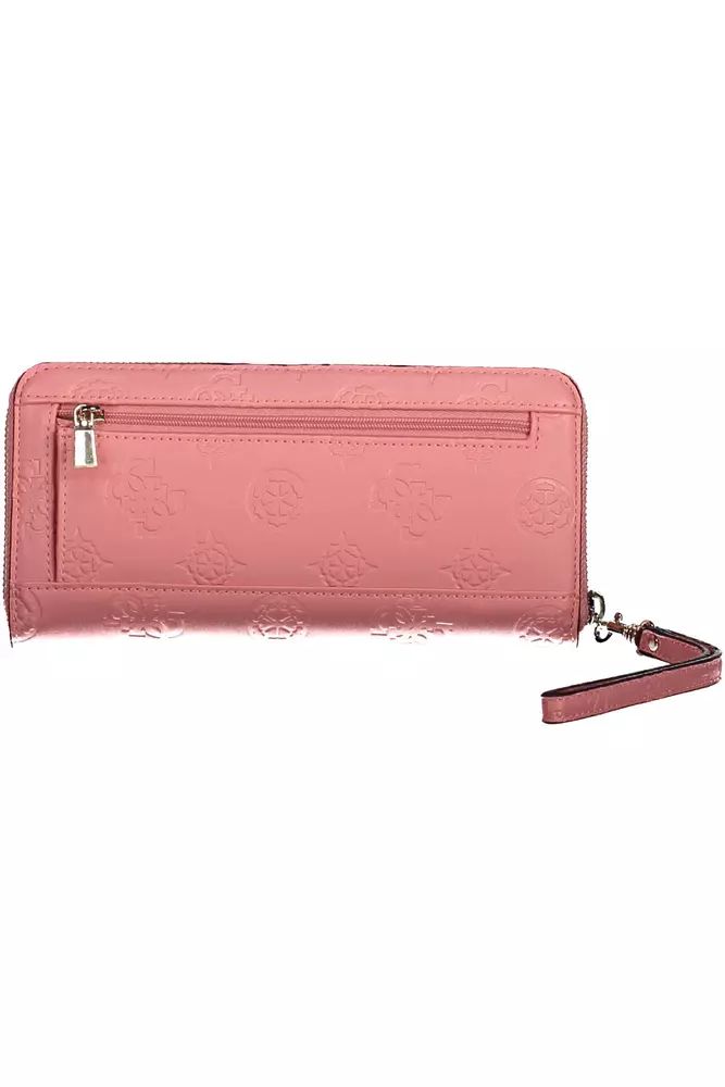 Guess Jeans Pink Polyethylene Wallet