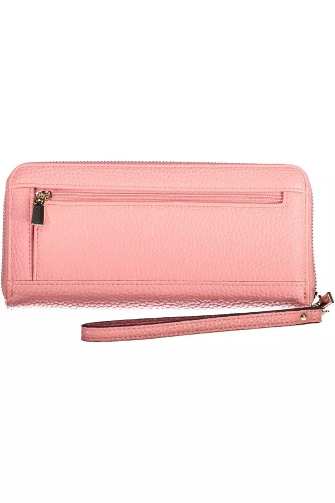 Guess Jeans Pink Polyethylene Wallet