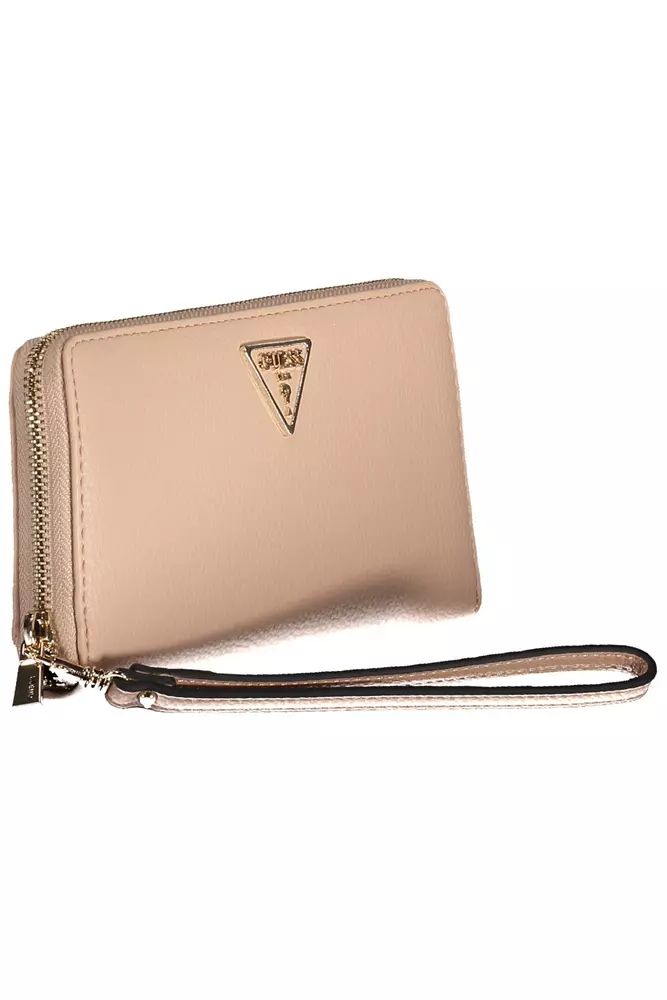 Guess Jeans Pink Polyethylene Wallet