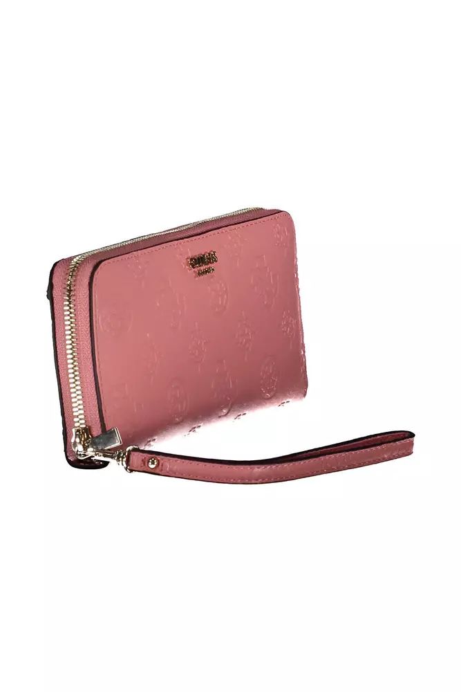 Guess Jeans Pink Polyethylene Wallet