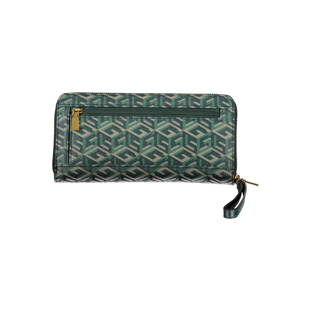 Guess Jeans Green Polyethylene Wallet