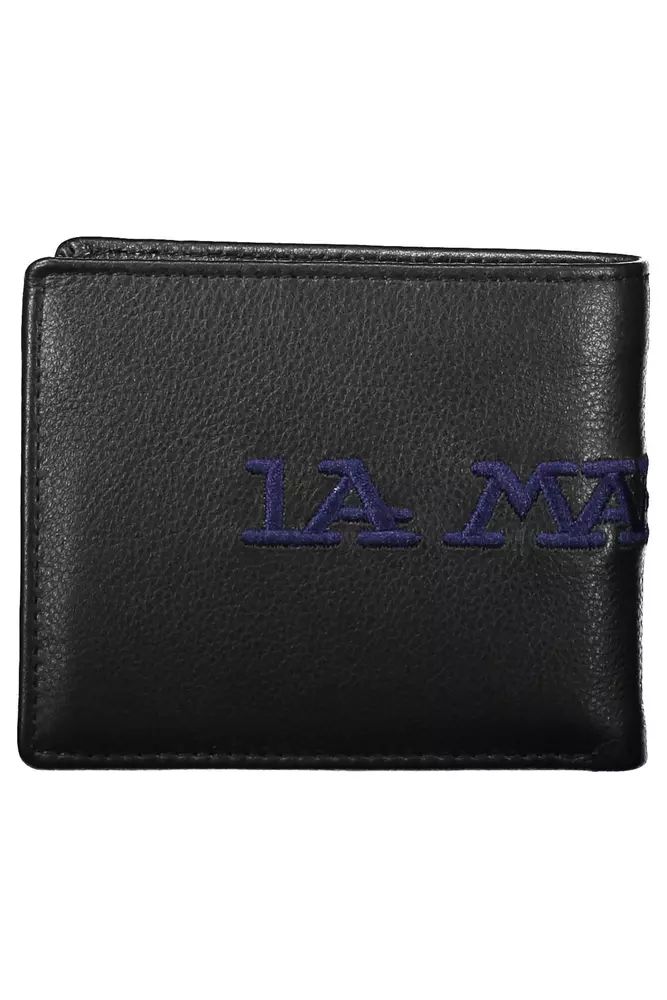 La Martina Black Leather Wallet