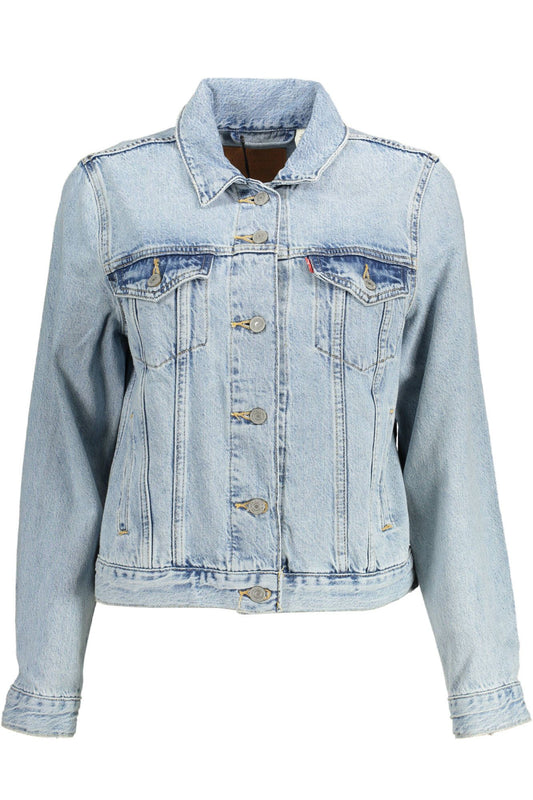 Levi's Light Blue Cotton Jackets & Coat