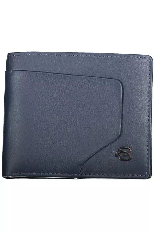 Piquadro Blue Leather Wallet